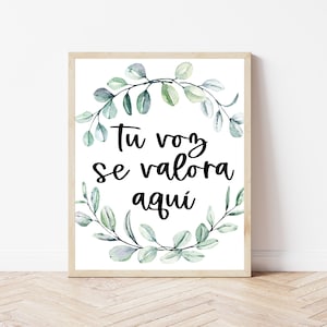 Spanish Counselor Decor, Spanish Classroom Sign, Bilingual Therapy Office Decor, Spanish Wall Art Prints, Spanish Therapist Signs