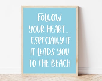 Strand Wandkunst, Strandliebhaber Geschenke Frauen, Küstenwandkunst, Strandhaus Wanddekoration, Küstenküche, Küsten bauernhaus Dekor, Strand Schlafzimmer