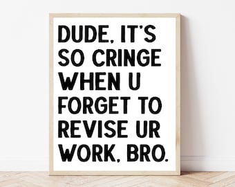 High School English Poster, Language Arts Sign, English Classroom Wall Art Printable, Middle School ELA Teacher, Funny Class Decorations