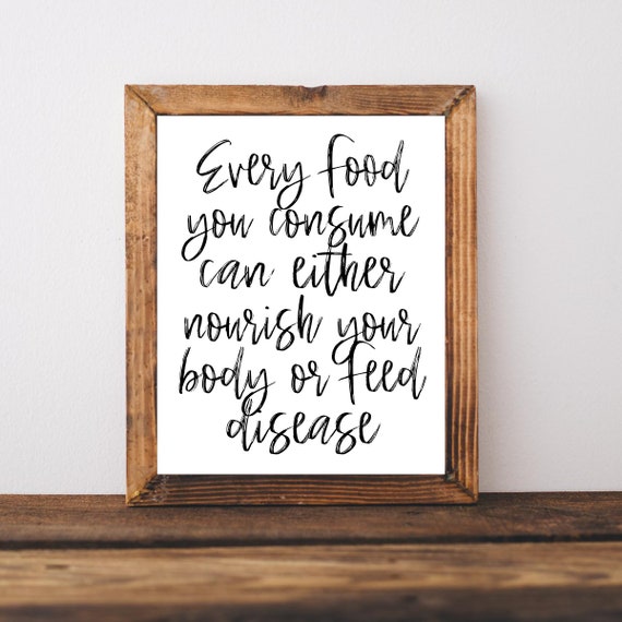 Plant Based Gifts, Eat More Veggies, Vegan Wall Art, Food is Medicine, Wellness Wall Art, Eat More Plants, Fruitarian, Vegan Poster Print