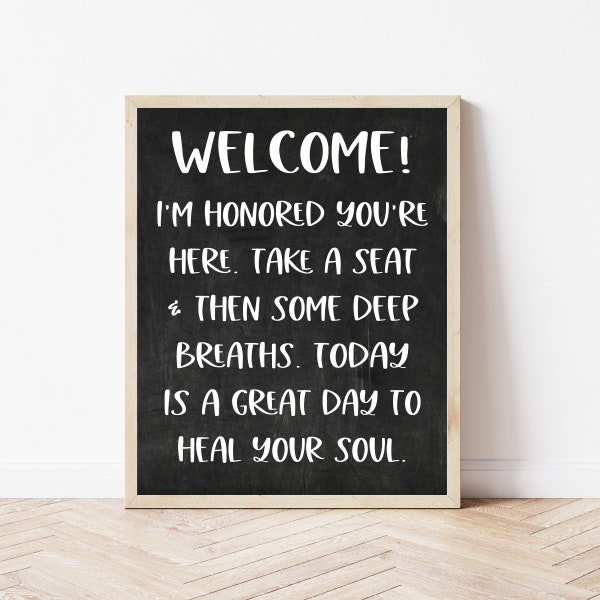 Therapy Door Sign, Counselor Welcome, Therapy Welcome Sign, Counselor Door Sign, Therapist Office Decor, Therapy Lobby, Therapy Wall Art