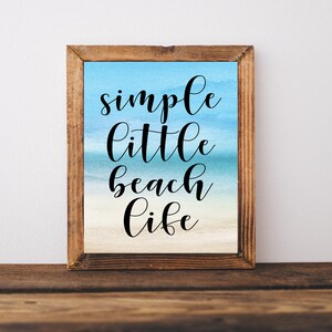Beach House Sign, Beach House Decor, Beach Wall Art, Beach Quote Sign, Beach Print, Beach Lover Gift For Women, Beach Life, Beach Printable