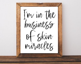 Esthetician Decor, Esthetician Gifts, Esthetician Wall Decor, Facials Wall Art, Beauty Salon Decor, Cosmetology Gifts, Cosmetology Decor