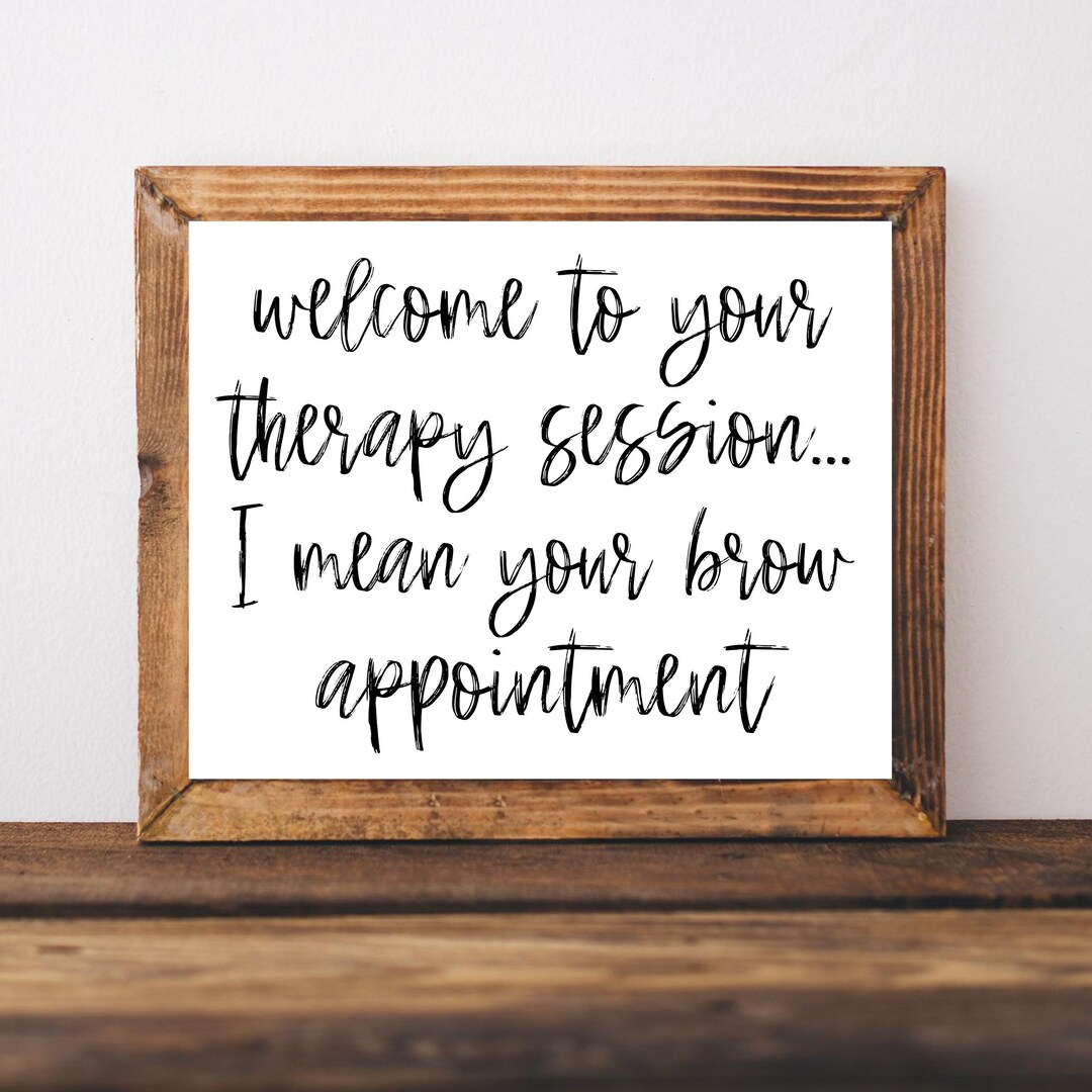 Brow Decor, Eyebrow Poster, Brow Art, Brow Business, Brow Gifts