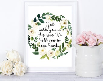 Miscarriage Wall Art, Miscarriage Keepsake, Miscarriage Gift, Christian Sympathy Gift, Baby Loss Remembrance