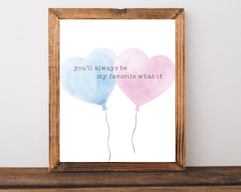 Miscarriage Gift, You&#39;ll Always Be My Favorite What If, Miscarriage Printable, Miscarriage Wall Art, Baby Loss Gift, Sympathy Gifts
