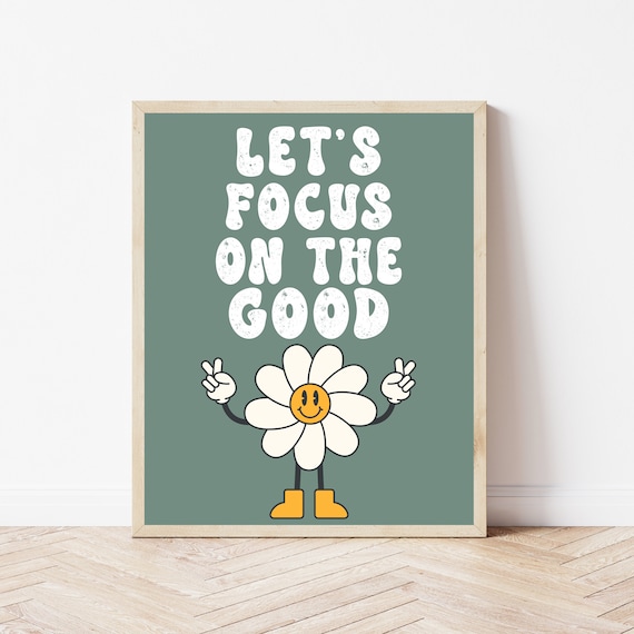 Retro School Counselor, Inspirational Quotes Classroom, Focus On The Good, Growth Mindset Kids, Groovy Classroom Decor, Teacher Appreciation