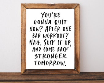 Gym Wall Art, Workout Prints, Fitness Wall Art, Gym Wall Decor, Motivational Wall Art, Home Gym Print, Fitness Printable, Signos de entrenamiento