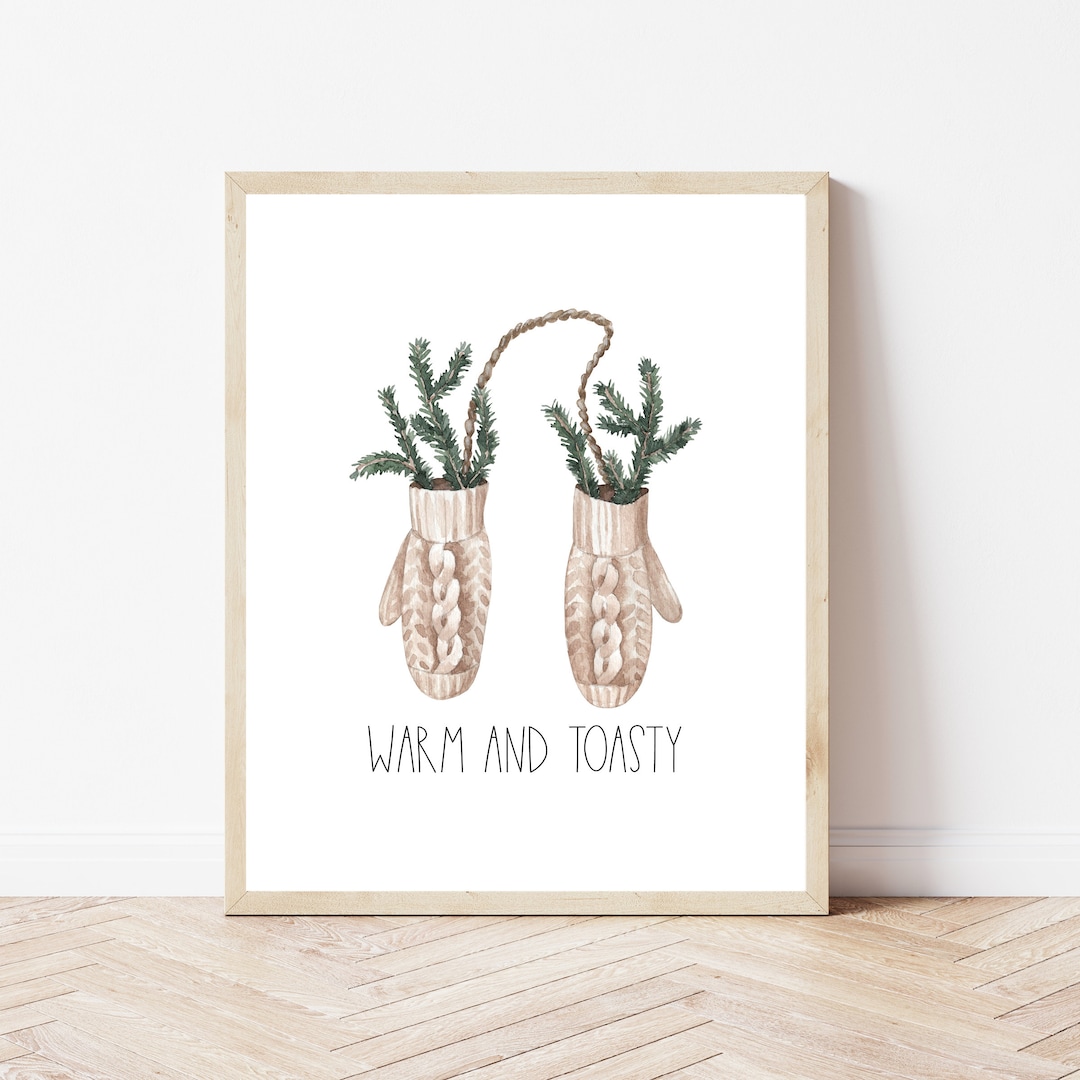 Minimalist Christmas Decor, Christmas Wall Art Print, Farmhouse ...