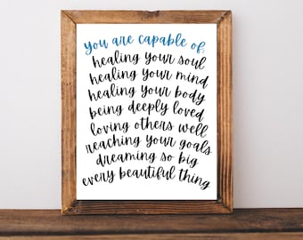 Social Worker Wall Art, Therapy Gifts, Social Worker Gifts, Therapist Office Decor, Mental Health Gifts, Social Worker Decor, Affirmations