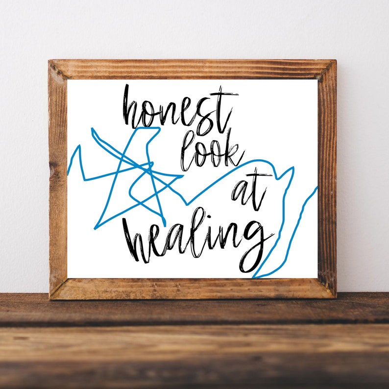 Therapist Wall Art Healing Gifts Therapist Office Decor Etsy