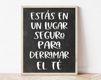 Spanish Therapist Wall Art, Bilingual Classroom Decor, Spanish Therapy Prints, Bilingual SLP, Spanish Prints, Spanish Wall Art Sign