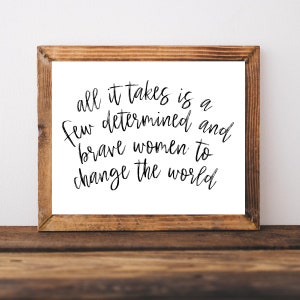 Strong Women Print, Girl Power Print, Feminist Print, Feminist Gifts, Girl Power Poster, Feminist Art, Feminist Wall Art, Girl Power Gifts