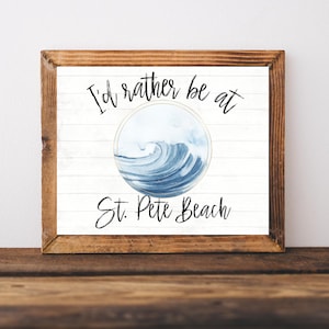 St. Pete Beach Print, St Pete Florida, St Pete Beach Sign, St Pete FL, St Pete Beach Geschenken, Florida Geschenken voor Vrouwen, Florida Geschenken voor Moeder