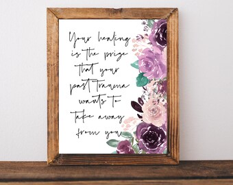Therapie Druckbar, Mental Health Poser, Therapeut Geschenk, Therapeut Büro Dekor, Therapie Wandkunst, Ratgeber Drucke, Social Worker Wandkunst