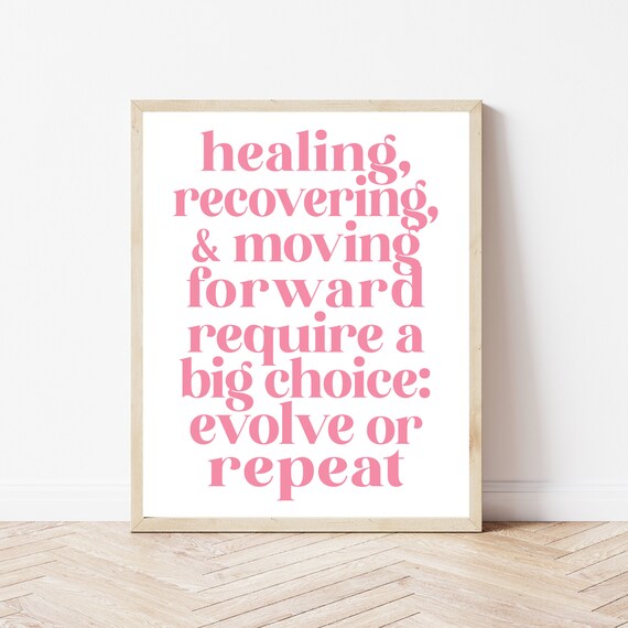 Recovery Wall Art, Therapy Printable, Addiction Counselor Gifts, Mental Health, Therapist Office Decor, Sobriety Poster, Healing Wall Art