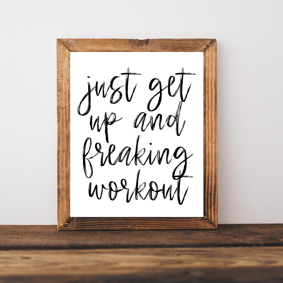 Workout Printable, Gym Wall Art, Gym Wall Decor, Home Gym Decor ...