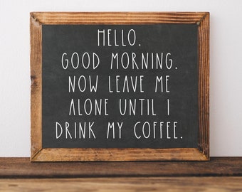 Coffee Sign, Coffee Bar Sign, Coffee Bar Printable, Coffee Wall Decor, Farmhouse Coffee Bar, Coffee Bar Decor, Kitchen Wall Art