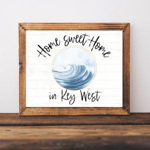 Key West Print, Key West Art, Key West Geschenken, Key West Teken, Beach Lover Geschenken, Key West Decor, Florida Wall Decor, Beach House Signs