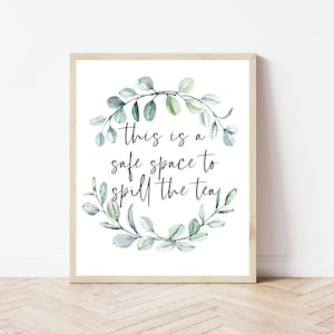 Safe Space Sign, Therapist Office Decor, Social Worker Office Decor, Therapy Wall Art, Counselor Office Sign, School Counselor Prints