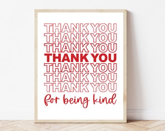 Be Kind Print, Elementary School Posters, Classroom Wall Decor, ELA Teacher, Science Classroom Sign, Math Class Printable, School Therapist