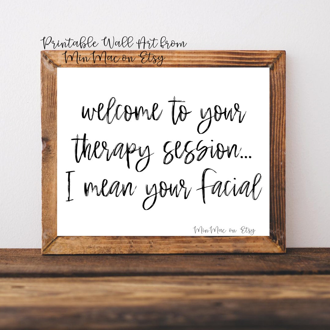 Facial Wall Decor, Spa Wall Art, Spa Wall Decor, Facials, Esthetician