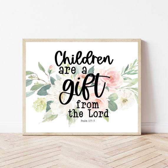 christian klow Nursery Wall Decor, Psalm 127:3, Children Are A Gift From the Lord, Catholic Nursery Decor, Baby Baptism Gift Girl, Floral Bible vitamin bcomplex Frontiers | Recent advances Size:BIOMAX PRO MIDI