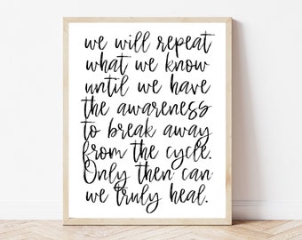 Recovery Gift, Addiction Counselor, Inner Child Healing, Marriage And Family Therapist Wall Art, Trauma Bond, Crisis Therapy Printable