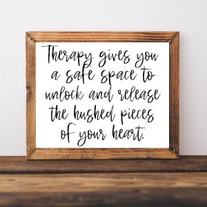 Therapist Gifts, Therapy Gifts, Therapy Office Decor, Therapy Poster, Therapy Printable, Therapy Prints, Therapist Office Decor