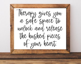 Therapist Gifts, Therapy Gifts, Therapy Office Decor, Therapy Poster, Therapy Printable, Therapy Prints, Therapist Office Decor