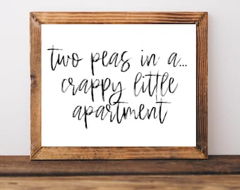 Apartment Wall Art, Apartment Wall Decor, Apartment Printable, Funny Apartment Sign, College Wall Art, First Apartment Sign, New Apartment