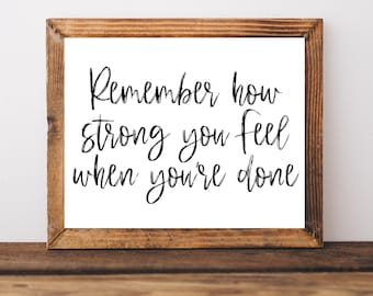 Fitness Wall Art, Fitness Wall Decor, Workout Prints, Gym Wall Decor, Exercise Quote Art, Exercise Room Sign, Gym Wall Art, Gym Signs