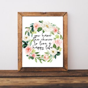 Joy Sign, Choose Joy, Joy Wall Art, Joy Wall Decor, Encouragement Wall Art, Joy Prints, Choose Happy Sign, Joy Printable, Joy Quote