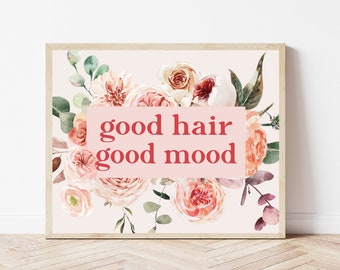Salon Wall Art, Hair Salon Decor, Beautician Gifts, Spa Wall Decor, Hairstylist Print, Beauty Salon Sign, Makeup Artist Gift, Salon Poster