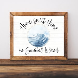 Sanibel Island-print, Sanibel Island-poster, Sanibel Island-cadeaus, Sanibel Florida, Captiva Island, bord Gulf Coast, decor kuststrand