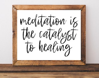 Meditation Decor, Meditation Wall Art, Yoga Wall Art, Meditation Wall Decor, Meditation Poster, Meditation Print, Meditation Printable