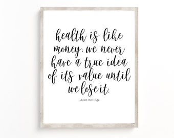 Chiropractic Sign, Chiropractor Gifts, Chiropractic Wall Decor, Chiropractic Poster, Chiropractic Wall Art, Josh Billings Quotes