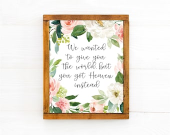 Miscarriage Quotes, Miscarriage Prints, Stillborn Gift, Miscarriage Printable, Christian Sympathy Gift, Baby Loss Gift, Pregnancy Loss Gift