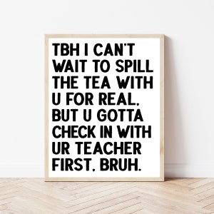 School Social Worker Office Decor, Intervention Specialist, School Counselor Door Sign, School Nurse Wall Art, Funny Therapist Print Gift