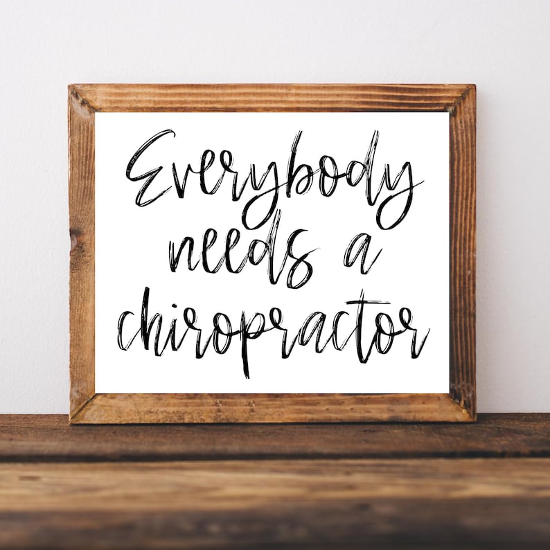 Chiropractor Wall Art Chiropractic Poster Chiropractic | Etsy