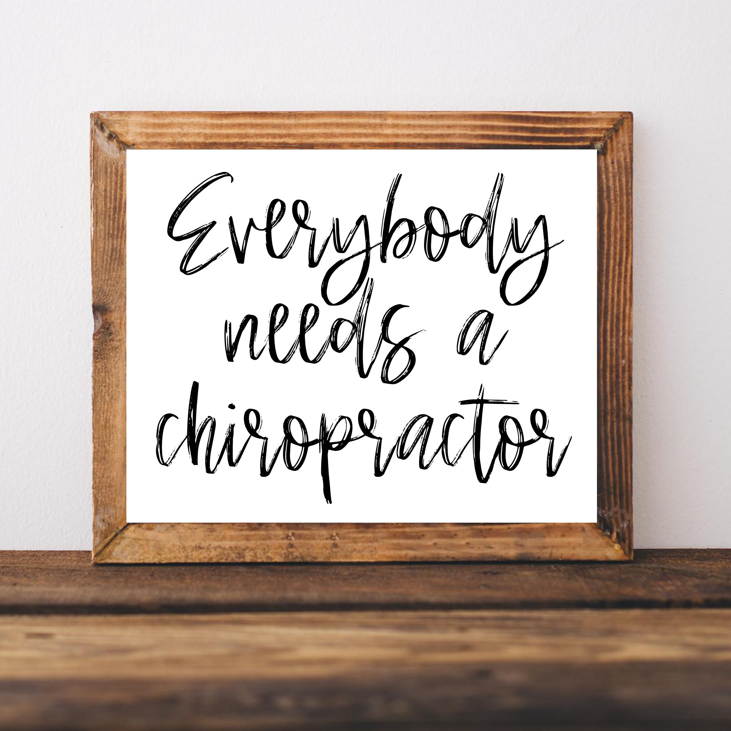 Chiropractor Wall Art Chiropractic Poster Chiropractic Etsy