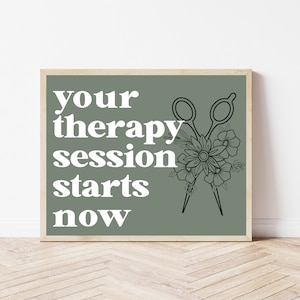 Hair Salon Decor, Hairdresser Gift, Hair Salon Wall Art Print, Beauty Salon Poster Sign, Hairstylist Christmas Gifts, Hair Stylist Business