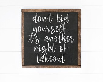 Kitchen Printable,Funny Kitchen Sign,Kitchen Wall Art,Kitchen Signs,Kitchen Wall Decor,Another Night of Takeout,Farmhouse Kitchen Decor