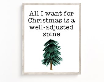 Chiropractic Office Sign, Christmas Office Decor,Chiropractor Gifts, Chiropractic Wall Decor, Chiropractor Signs, Chiropractic Wall Art