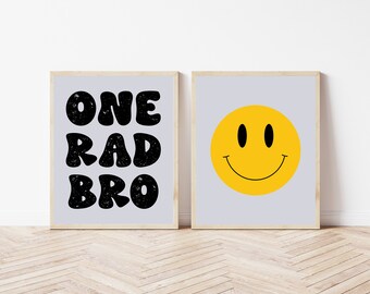 Bro Wall Art Printable, Toddlers Boys Room, Nursery Print Neutral, Brothers Bedroom Signs, Retro Bedroom Decor, Playroom, Kids Room Poster