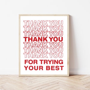 High School Classroom Wall Art, Math Classroom Decor, Retro Science Poster, Try Your Best, English Class Print, Middle School Bulletin Board