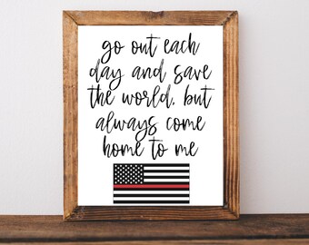 Firefighter, Firefighter Wife, Firefighter Wall Art, Firefighter Wall Decor, Firefighter Gifts, Firefighter Signs, Firefighter Flags