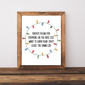 Funny Christmas Sign Funny Bathroom Wall Art Holiday Wall - Etsy