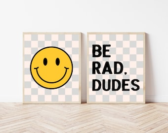 Groovy Classroom Wall Decor, Elementary School Teacher, Gym Class, Retro Classroom Wall Art Bundle, 70s Posters, First Second Third Grade
