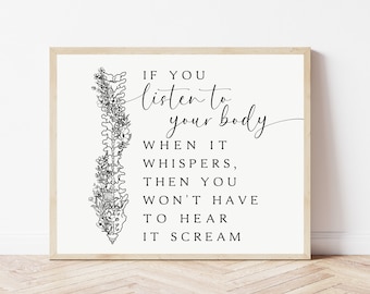 Chiropractor Wall Art Print, Chiropractic Decor, Chiro Office Poster Printable, Spine Decor, Chiropractor Sign Digital, Subluxation